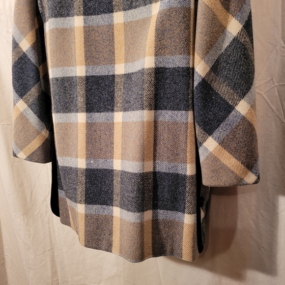 Vtg Penguin Fashions Plaid Wool Blend Peacoat - Picture 7 of 15